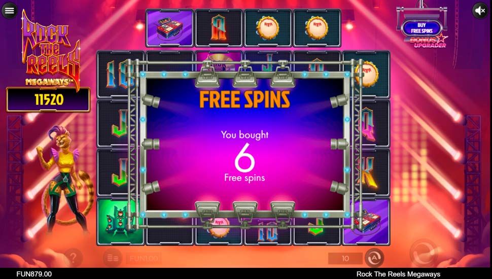 Rock the Reels Megaways slot Free Spins