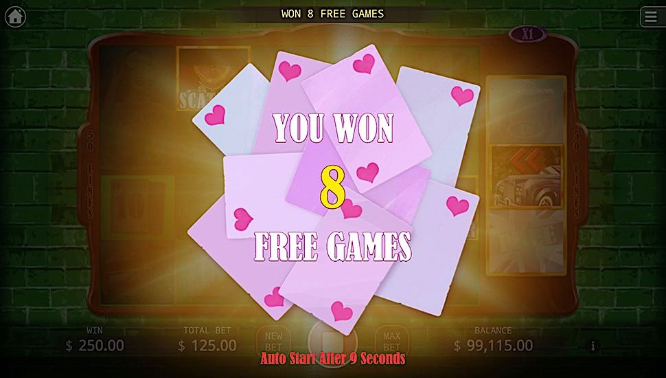 Romance In England slot free spins