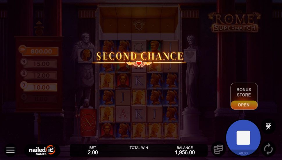 Rome Supermatch slot Second Chance