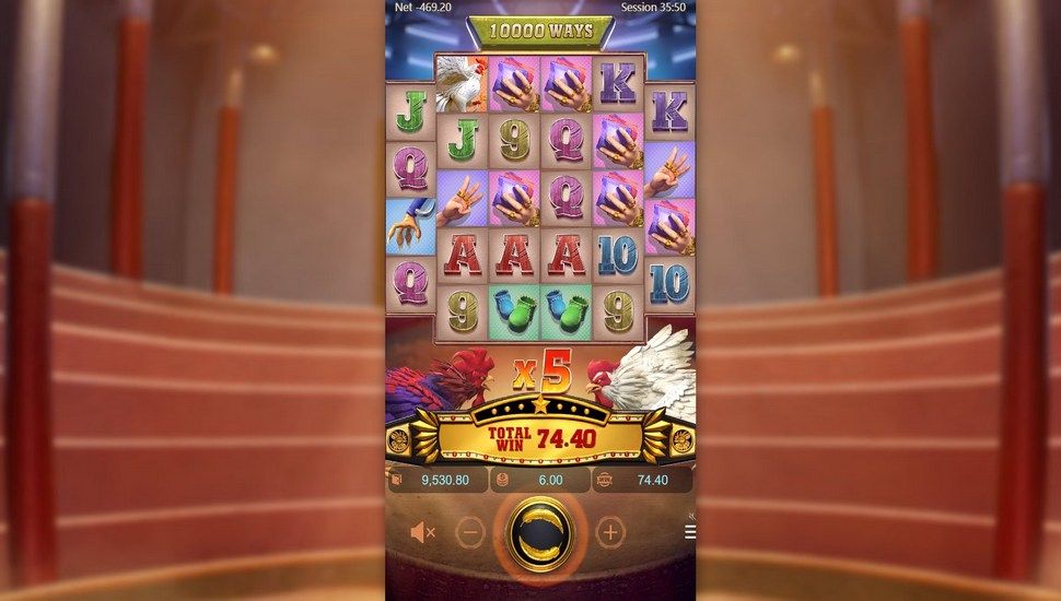 Rooster Rumble Slot - Cascade Reels and Multiplier