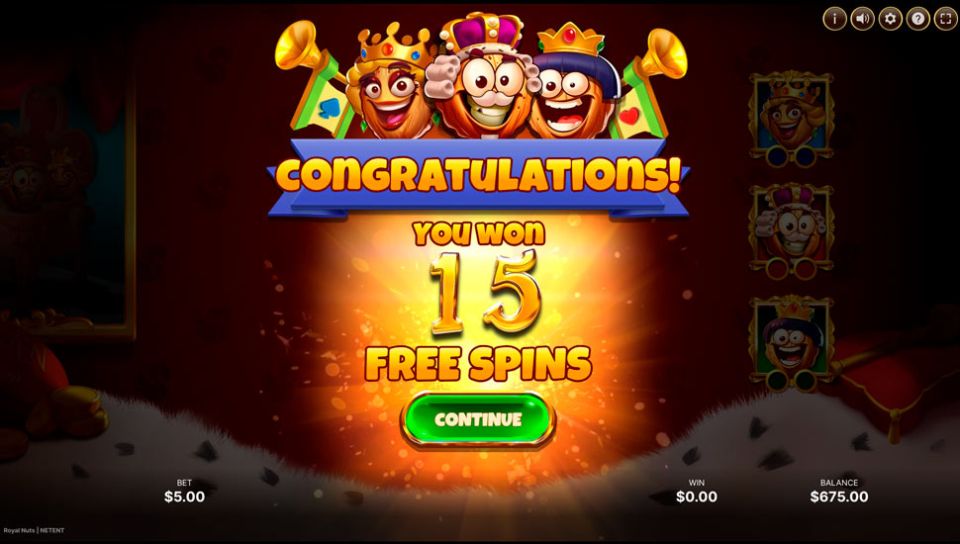 Royal Nuts slot Free Spins