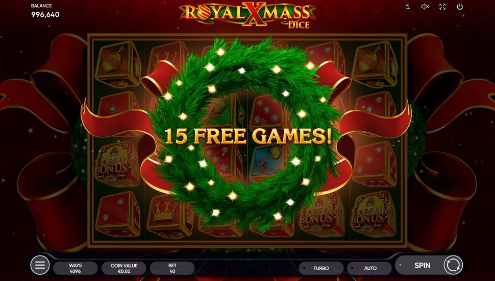 Royal Xmass Dice slot free spins