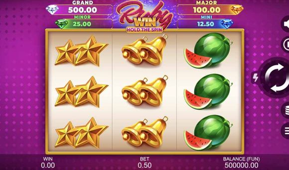 Ruby Win Hold the Spin