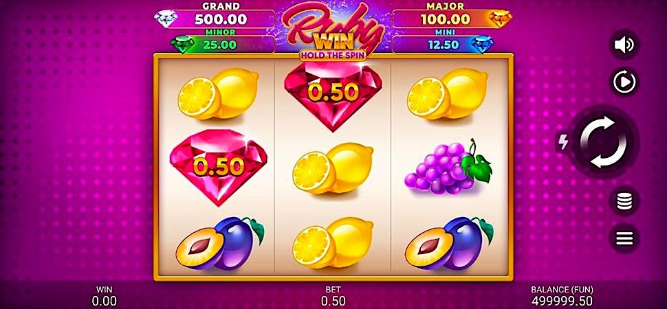 Ruby Win Hold the Spin slot mobile