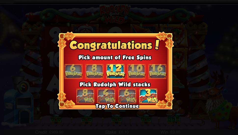 Rudolph Gone Wild slot free spins