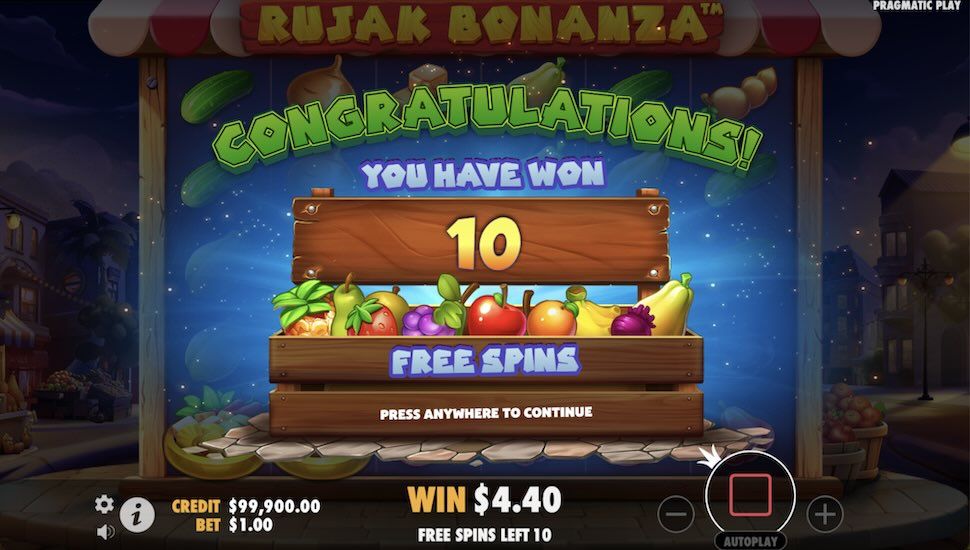 Rujak Bonanza slot Bonus