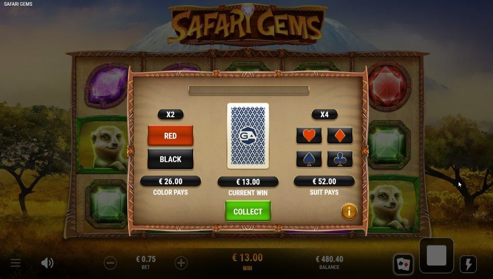 Safari Gems slot - risk game