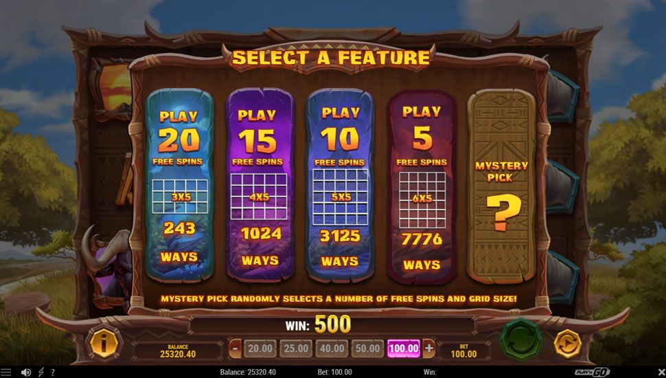 Safari of Wealth Online Slot – Free Spins Feature