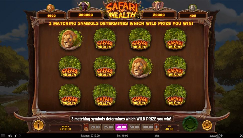 Safari of Wealth Online Slot – Wild Prizes