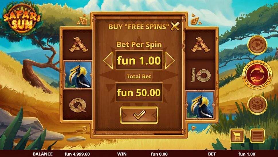 Safari Sun slot Buy Free Spins