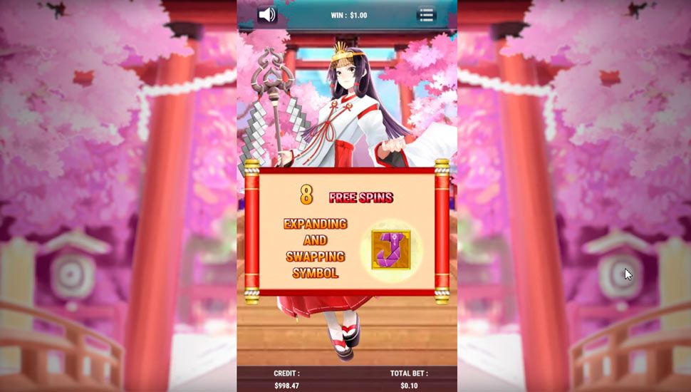Sakura spells slot - free spins