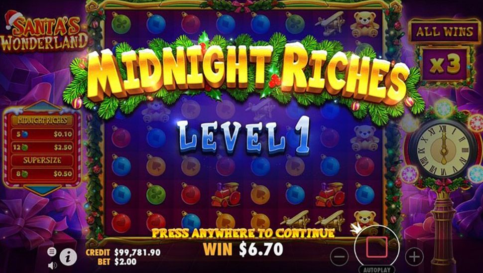 Santa’s Wonderland slot - Midnight Riches