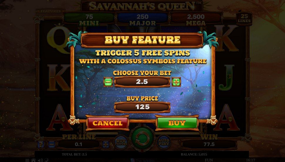 Savannah's Queen slot Bonus buy