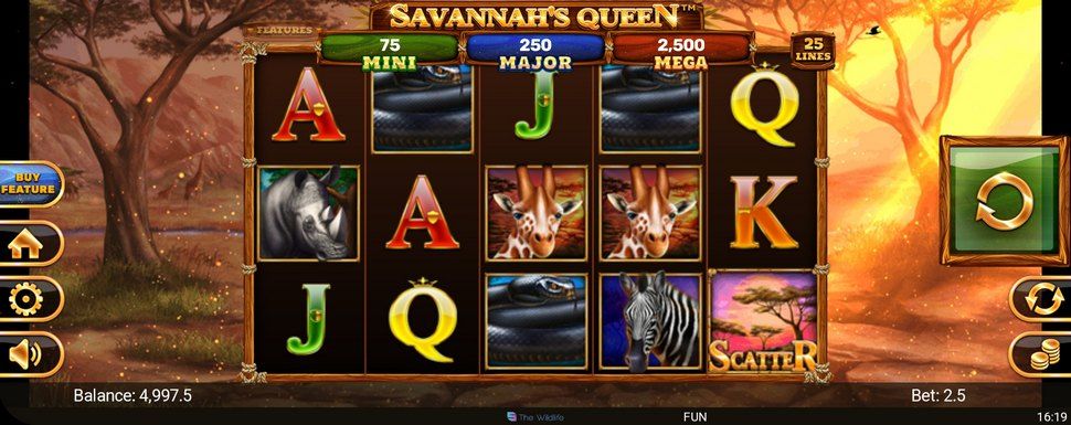 Savannah's Queen slot Mobile