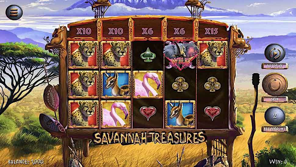Savannah Treasures slot gameplay