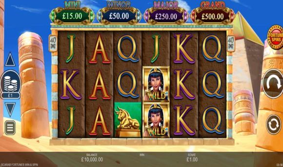 Scarab Fortunes Win & Spin