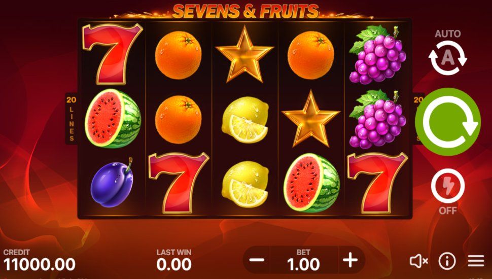 Sevens & Fruits: 20 Lines Slot - Review, Free & Demo Play