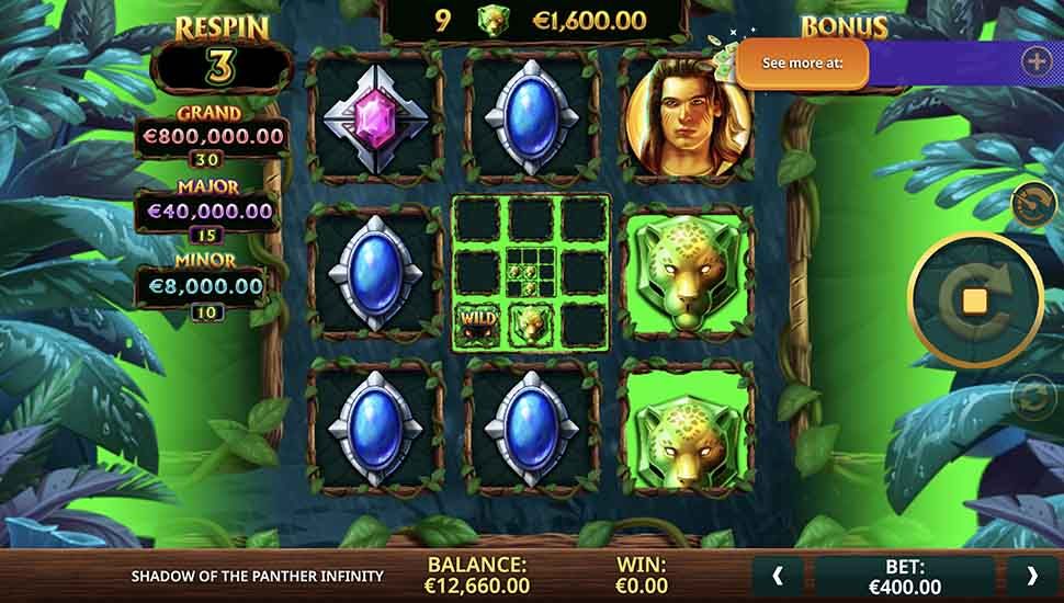 Shadow Of The Panther Infinity slot Racking Up Riches