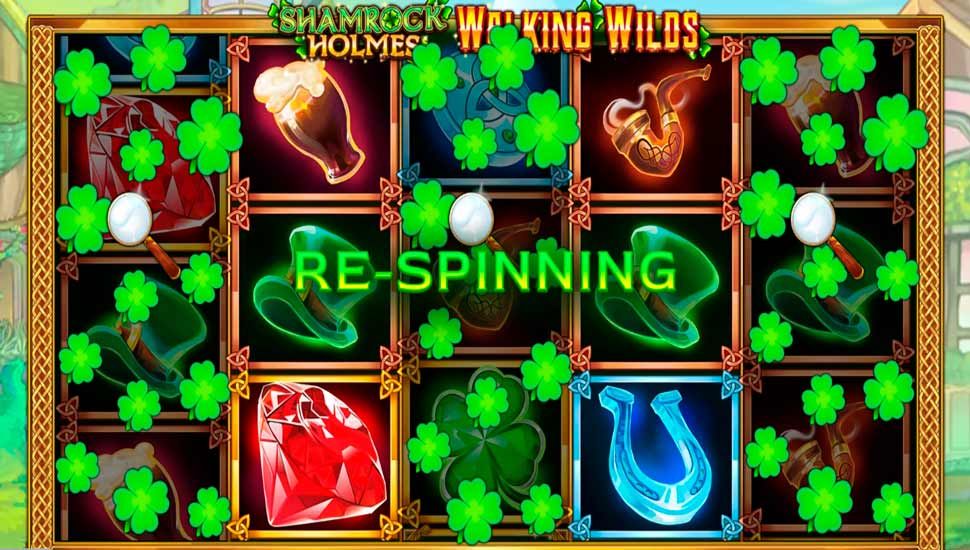 Shamrock holmes walking wilds slot - Lucky Respins