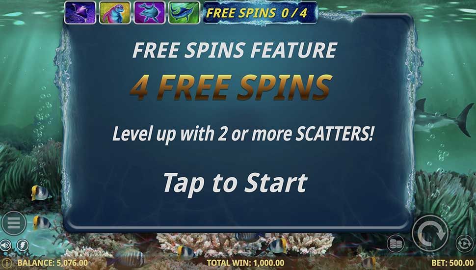 Shark Rush slot free spins