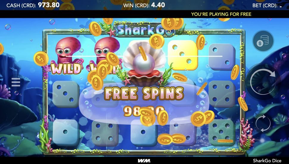 SharkGo Dice slot Free spins