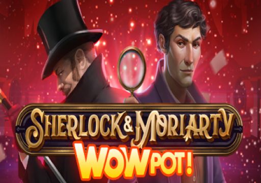 Sherlock and Moriarty WOWPOT! logo