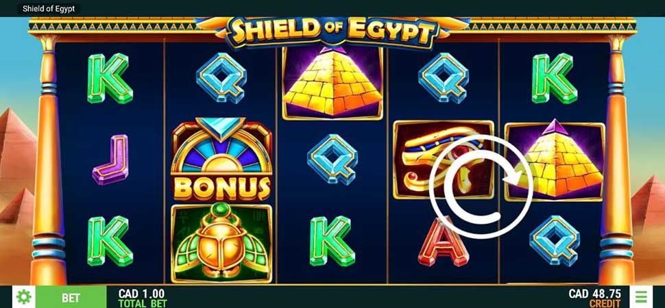 Shield of Egypt slot mobile