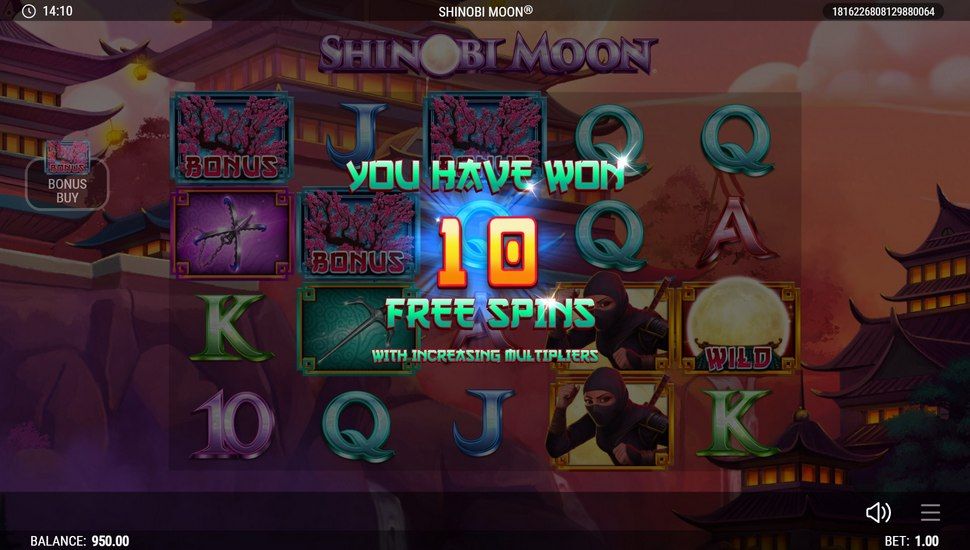 Shinobi Moon slot Free spins