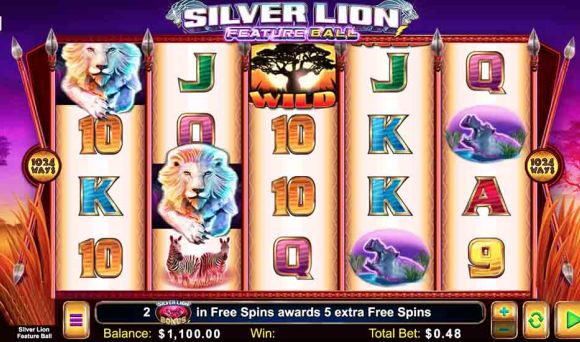 Silver Lion Feature Ball
