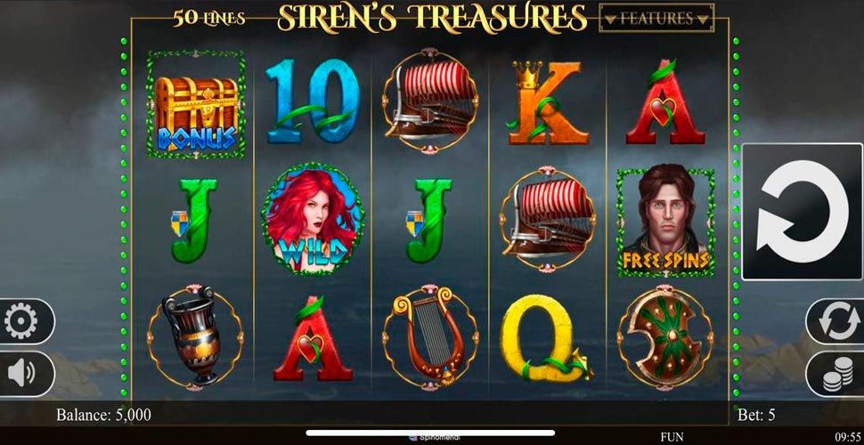 Sirens Treasures slot mobile