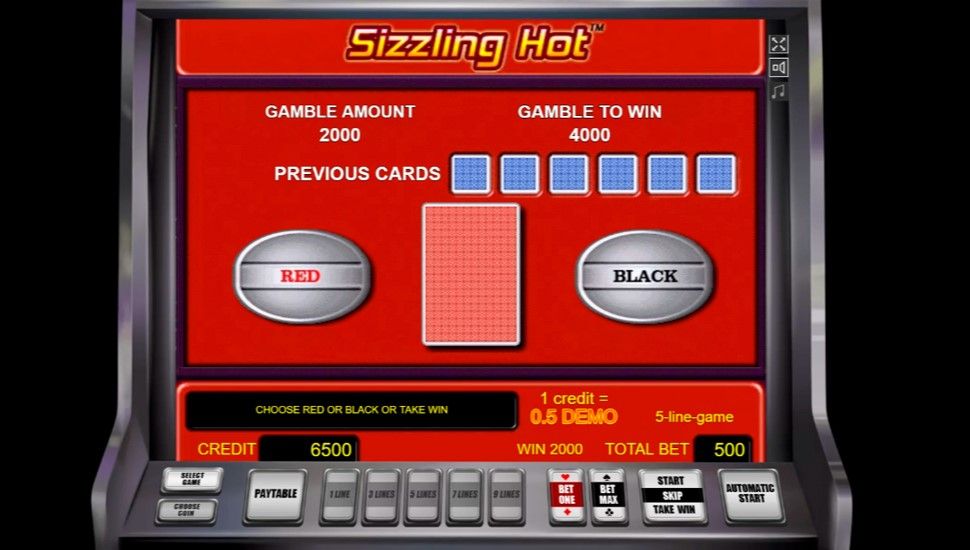 Sizzling hot slot - Risk Game