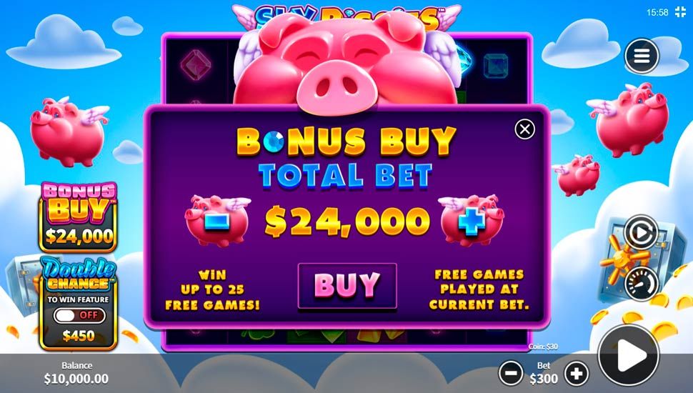 Sky piggies slot - bonus buy