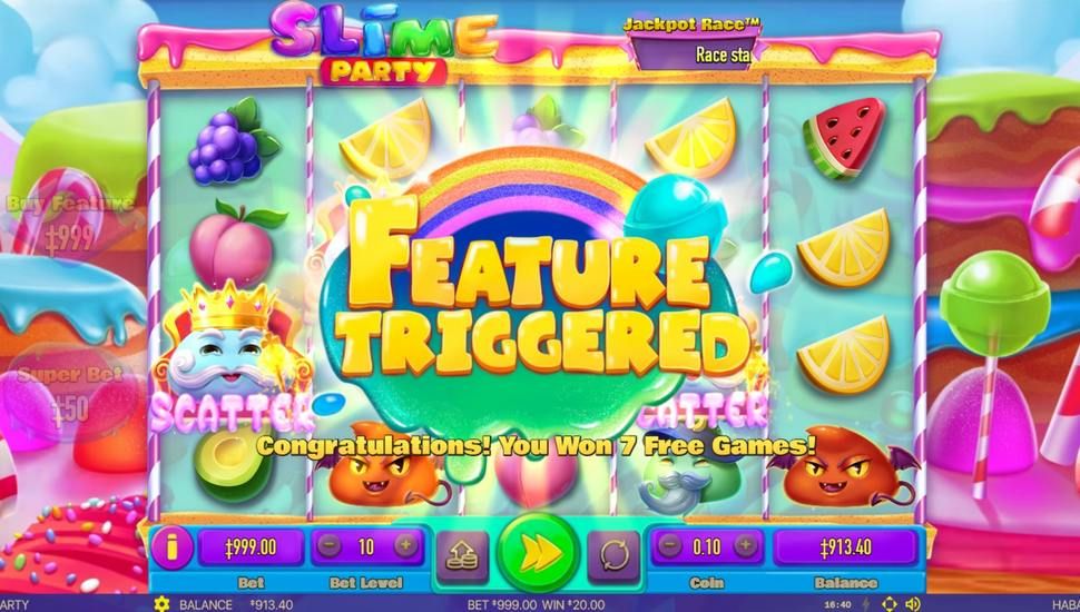 Slime Party slot free spins