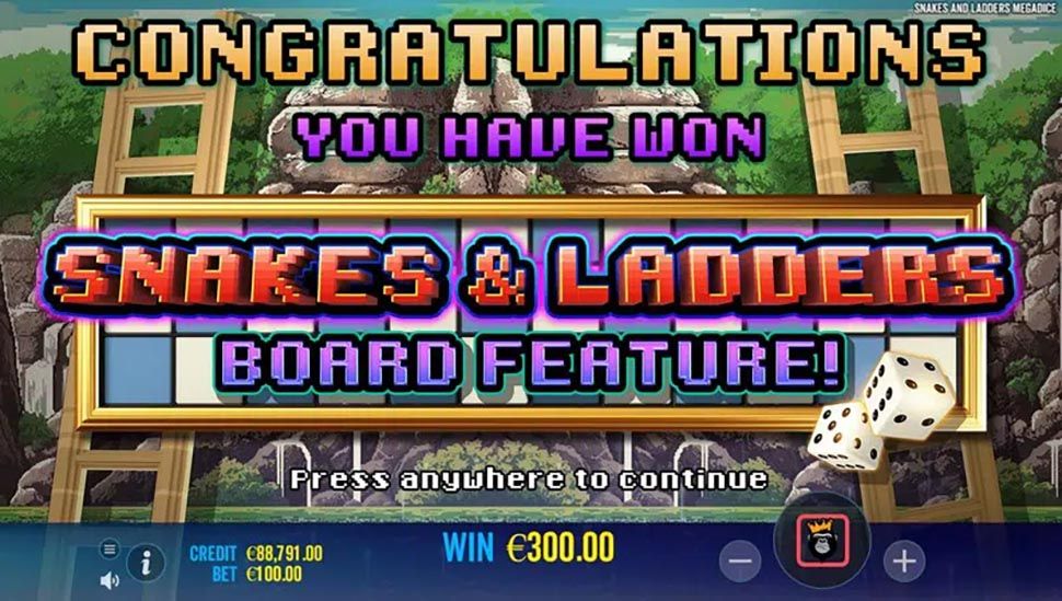 Snakes and Ladders Megadice slot machine