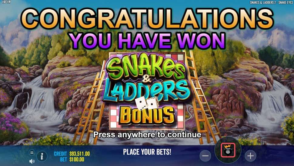 Snakes & Ladders Snake Eyes Slot - Bonus Game