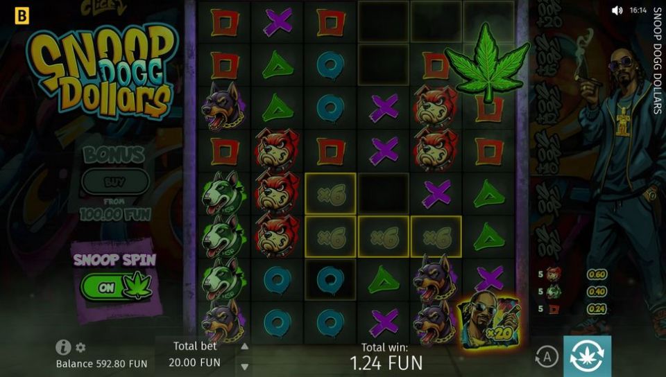 Snoop Dogg Dollars Slot Weed Symbol