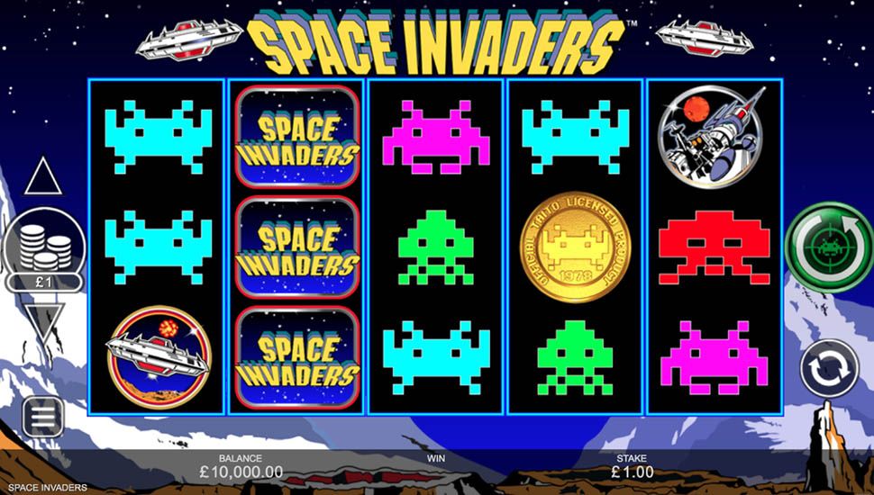 Space Invaders slot preview