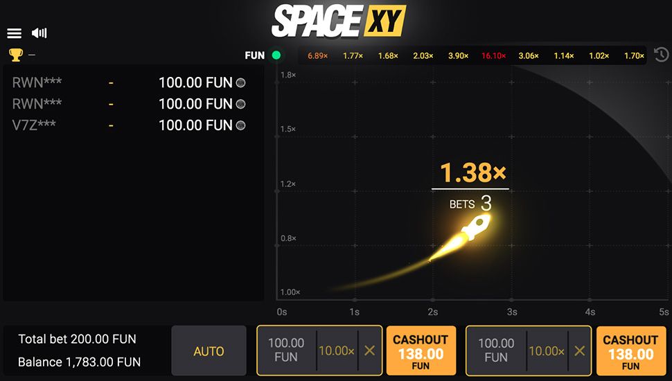 Space XY slot machine