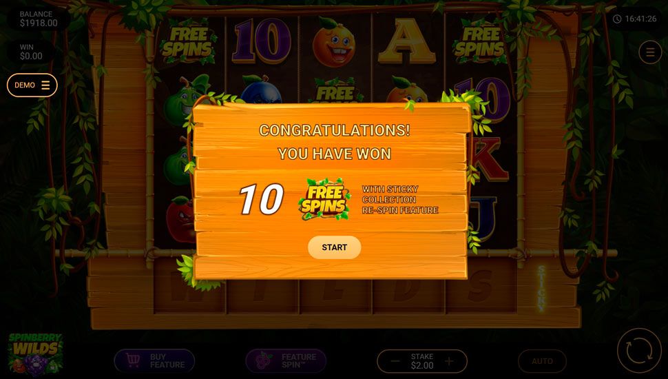 Spinberry Wilds slot Free Spins