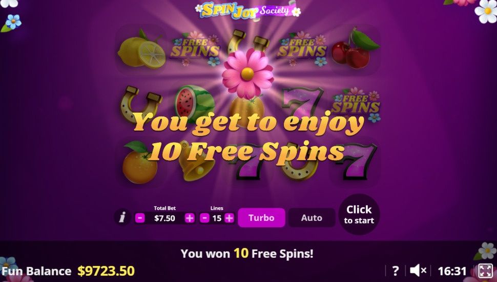 SpinJoy Society slot machine