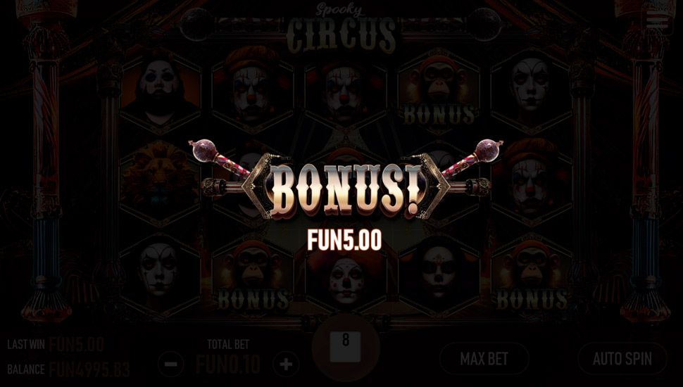 Spooky Circus slot Bonus Game Feature