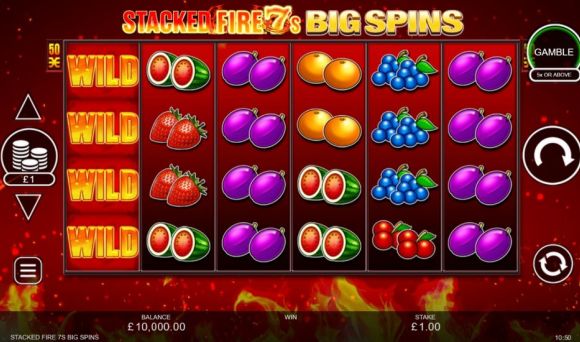 Stacked Fire 7s Big Spins
