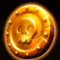 Golden Skull coin symbol 