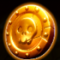 Golden Skull coin symbol  symbol