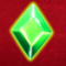 Green rectangle gem