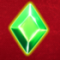 Green rectangle gem symbol