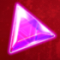 Purple triangle gem symbol