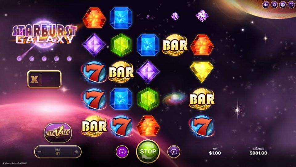 Starburst Galaxy slot Avalanche