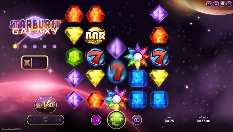 Starburst Galaxy slot Guaranteed Wilds