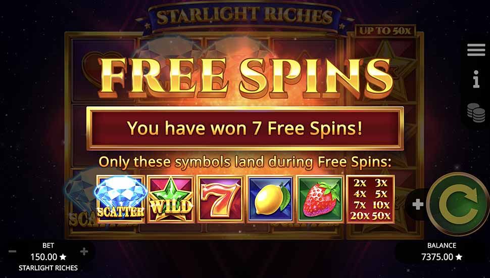 Starlight Riches slot free spins